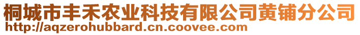 桐城市豐禾農(nóng)業(yè)科技有限公司黃鋪分公司