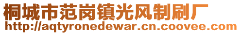 桐城市范崗鎮(zhèn)光風(fēng)制刷廠