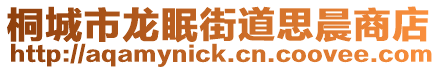 桐城市龍眠街道思晨商店