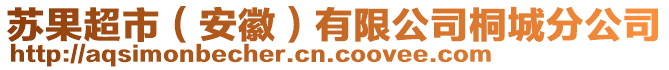 蘇果超市（安徽）有限公司桐城分公司