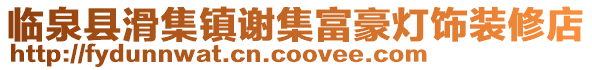 臨泉縣滑集鎮(zhèn)謝集富豪燈飾裝修店
