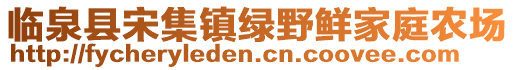 臨泉縣宋集鎮(zhèn)綠野鮮家庭農(nóng)場(chǎng)