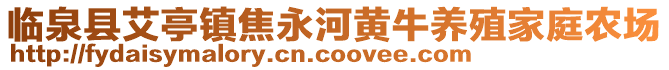 臨泉縣艾亭鎮焦永河黃牛養殖家庭農場