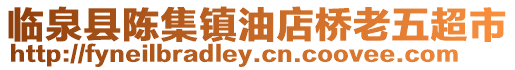 臨泉縣陳集鎮油店橋老五超市