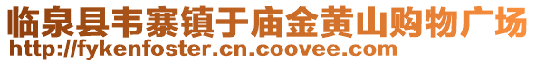 臨泉縣韋寨鎮(zhèn)于廟金黃山購物廣場