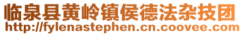 臨泉縣黃嶺鎮侯德法雜技團