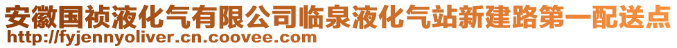 安徽國禎液化氣有限公司臨泉液化氣站新建路第一配送點