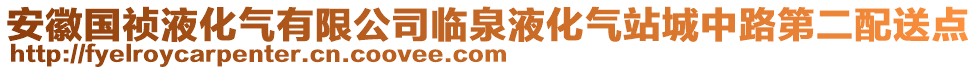 安徽國禎液化氣有限公司臨泉液化氣站城中路第二配送點