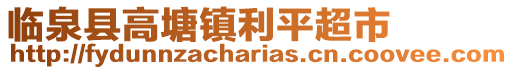 臨泉縣高塘鎮利平超市