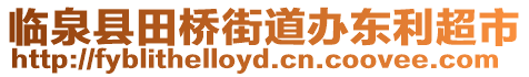 臨泉縣田橋街道辦東利超市