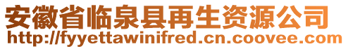 安徽省臨泉縣再生資源公司