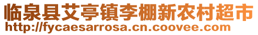 臨泉縣艾亭鎮(zhèn)李棚新農(nóng)村超市