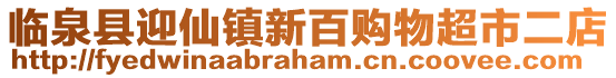 臨泉縣迎仙鎮新百購物超市二店