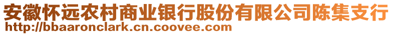 安徽懷遠農村商業銀行股份有限公司陳集支行