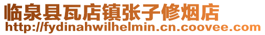 臨泉縣瓦店鎮張子修煙店