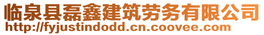 臨泉縣磊鑫建筑勞務有限公司