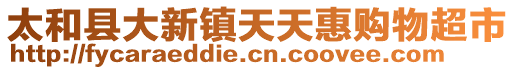 太和縣大新鎮(zhèn)天天惠購物超市