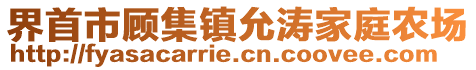 界首市顾集镇允涛家庭农场