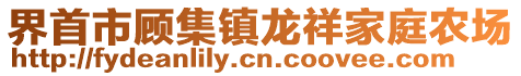 界首市顧集鎮(zhèn)龍祥家庭農(nóng)場(chǎng)