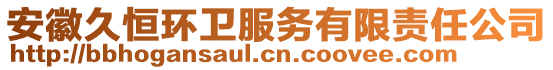 安徽久恒環(huán)衛(wèi)服務(wù)有限責任公司