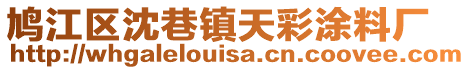 鳩江區(qū)沈巷鎮(zhèn)天彩涂料廠