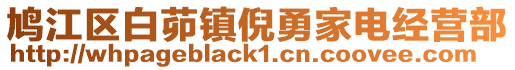 鳩江區(qū)白茆鎮(zhèn)倪勇家電經(jīng)營部