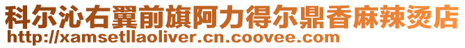 科爾沁右翼前旗阿力得爾鼎香麻辣燙店