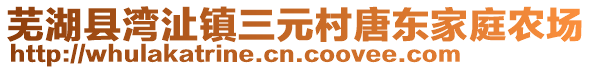 蕪湖縣灣沚鎮(zhèn)三元村唐東家庭農(nóng)場(chǎng)