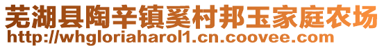 蕪湖縣陶辛鎮(zhèn)奚村邦玉家庭農(nóng)場(chǎng)