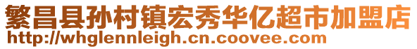 繁昌縣孫村鎮(zhèn)宏秀華億超市加盟店