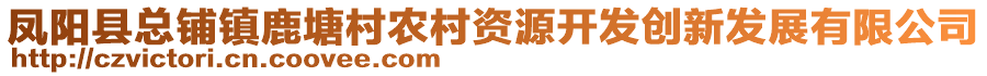 鳳陽縣總鋪鎮(zhèn)鹿塘村農(nóng)村資源開發(fā)創(chuàng)新發(fā)展有限公司