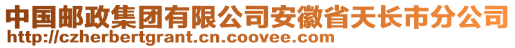 中國郵政集團(tuán)有限公司安徽省天長市分公司