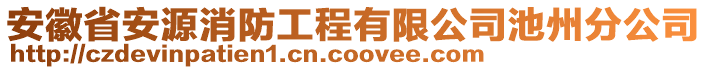 安徽省安源消防工程有限公司池州分公司