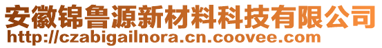 安徽錦魯源新材料科技有限公司