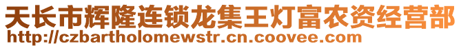 天長市輝隆連鎖龍集王燈富農資經(jīng)營部