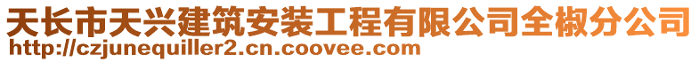 天長市天興建筑安裝工程有限公司全椒分公司