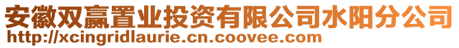 安徽雙贏置業(yè)投資有限公司水陽(yáng)分公司