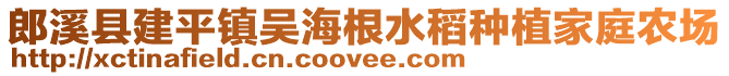 郎溪縣建平鎮(zhèn)吳海根水稻種植家庭農(nóng)場