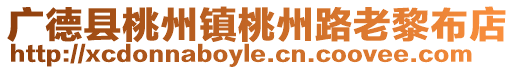 广德县桃州镇桃州路老黎布店