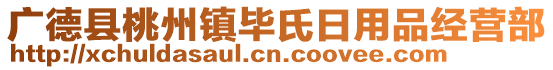 廣德縣桃州鎮(zhèn)畢氏日用品經(jīng)營部