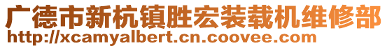 廣德市新杭鎮(zhèn)勝宏裝載機(jī)維修部