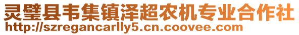 靈璧縣韋集鎮(zhèn)澤超農(nóng)機(jī)專業(yè)合作社