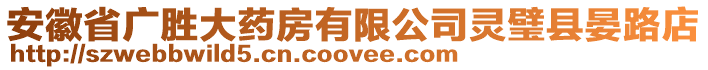 安徽省廣勝大藥房有限公司靈璧縣晏路店