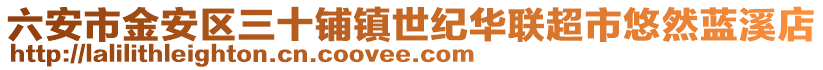 六安市金安區三十鋪鎮世紀華聯超市悠然藍溪店