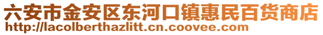 六安市金安區東河口鎮惠民百貨商店