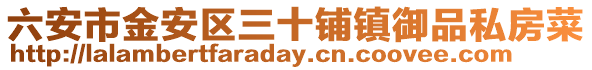 六安市金安區(qū)三十鋪鎮(zhèn)御品私房菜