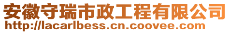 安徽守瑞市政工程有限公司