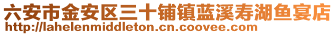 六安市金安區(qū)三十鋪鎮(zhèn)藍(lán)溪壽湖魚宴店