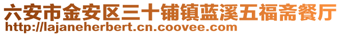 六安市金安區(qū)三十鋪鎮(zhèn)藍(lán)溪五福齋餐廳