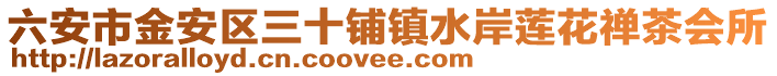六安市金安區三十鋪鎮水岸蓮花禪茶會所